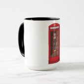 Rote Telefonbox Tasse (Vorderseite Links)