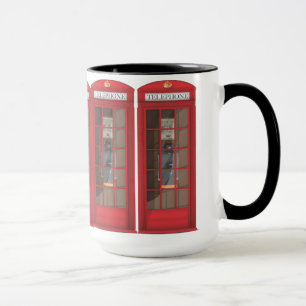 Rote Telefonbox Tasse