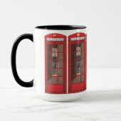 Rote Telefonbox Tasse (Links)