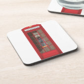 Rote Telefonbox Untersetzer (Linke Seite)