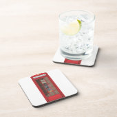 Rote Telefonbox Untersetzer (Rechte Seite)