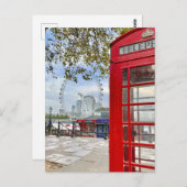 Rote Telefonbox, Westminster, London UK Postcard Postkarte (Vorne/Hinten)