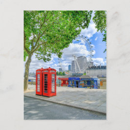 Rote Telefonboxen, Londoner Postkarte