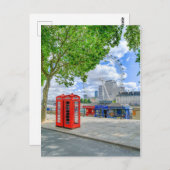 Rote Telefonboxen, Londoner Postkarte (Vorne/Hinten)
