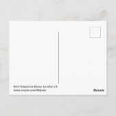 Rote Telefonboxen, Londoner Postkarte (Rückseite)