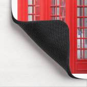 Rote Telefonkabinen von London Mousepad (Ecke)