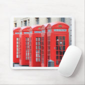 Rote Telefonkabinen von London Mousepad (Mit Mouse)