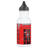 Rote Telefonkabinen von London Trinkflasche (Rechts)