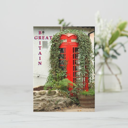 Rote Telefonkarte (Stehend Vorderseite)