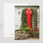 Rote Telefonkarte (Vorne/Hinten)