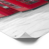 Rote Telefonkästen Poster (Ecke)