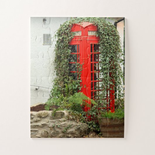 Rote Telefonzelle 30-pc Puzzle (Vertikal)
