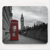 Rote Telefonzelle in London mousepad (Vorne)