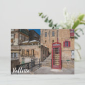 Rote Telefonzelle in Valletta Malta (Stehend Vorderseite)