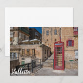 Rote Telefonzelle in Valletta Malta (Vorne/Hinten)