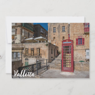 Rote Telefonzelle in Valletta Malta