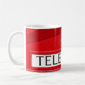 Rote Telefonzelle - klassische britische Tasse (Links)