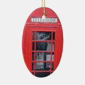 Rote Telefonzelle Londons Keramik Ornament (Rechts)