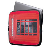 Rote Telefonzelle Londons Laptopschutzhülle (Vorderseite Links)