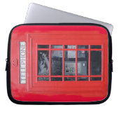 Rote Telefonzelle Londons Laptopschutzhülle (Vorderseite)