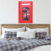 Rote Telefonzelle Londons Leinwanddruck (Insitu (Schlafzimmer))