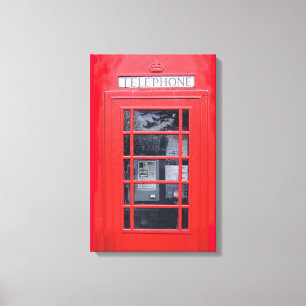 Rote Telefonzelle Londons Leinwanddruck