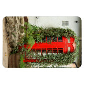 Rote Telefonzelle Magnet (Horizontal)