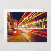 Rote Telefonzelle Postkarte (Vorne/Hinten)