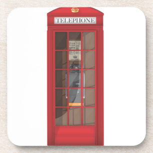 Rote Telefonzelle Untersetzer