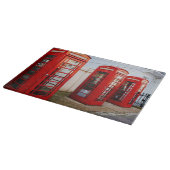 Rote Telefonzellen Londons, Fotografie Schneidebrett (Ecke)