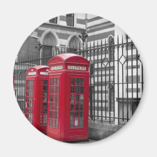 Rote Telefonzellen Magnet