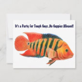 Rote Terrorcichlid-Einladung Einladung (Vorderseite)