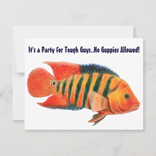 Rote Terrorcichlid-Einladung Einladung (Vorderseite)