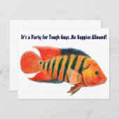 Rote Terrorcichlid-Einladung Einladung (Vorne/Hinten)