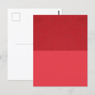 Rote Textur Top Split Benutzerdefinierte Postkarte
