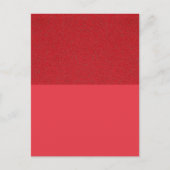 Rote Textur Top Split Benutzerdefinierte Postkarte (Vorderseite)