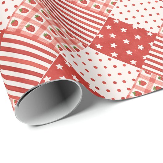 Rote Texturen Geschenkpapier (Rolleneckpunkt)