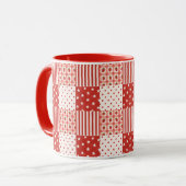 Rote Texturen Tasse (Vorderseite Links)
