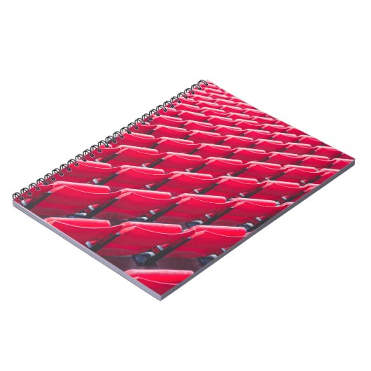 Rote Theaterstühle Notizblock (Linke Seite)