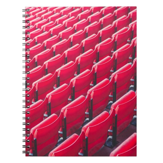 Rote Theaterstühle Notizblock (Vorderseite)