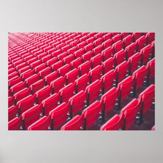 Rote Theaterstühle Poster (Vorne)