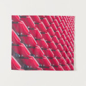 Rote Theaterstühle Wandteppich (Vorderseite (Horizontal))