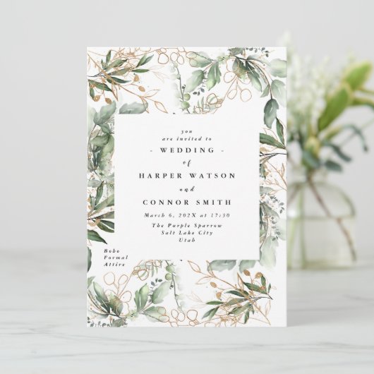 Rote Thunfische Rote Kirche (Chianti) Einladung (Stehend Vorderseite)