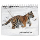 Rote Tiger als Kalender (Titelbild)