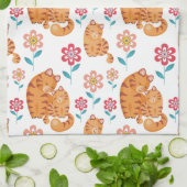 Rote Tigermutter am Muttertag Geschirrtuch (Gefaltet)