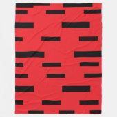 Rote Tinte   Fleecedecke (Vorderseite)