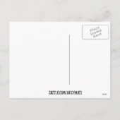 Rote Tinte gezeichnet Valentine Herz Feiertagspostkarte (Rückseite)