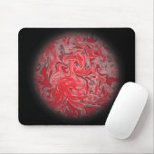 Rote Tinten-Kugel Mousepad (Mit Mouse)