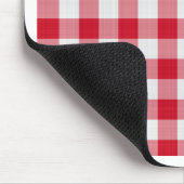 rote Tischdecke Mousepad (Ecke)