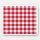 rote Tischdecke Mousepad (Vorne)